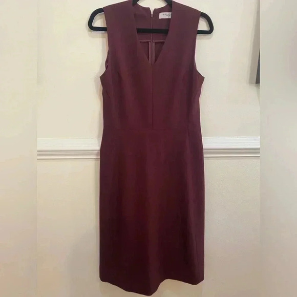 M.M Lafleur New York Rachel Dress in Burgundy Size 8 - Picture 7 of 8